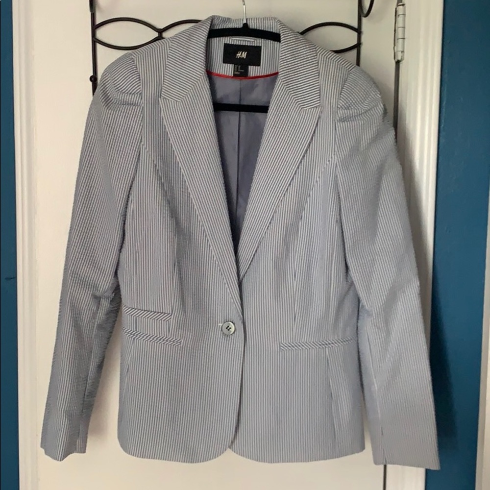 H&M NWOT seersucker blazer